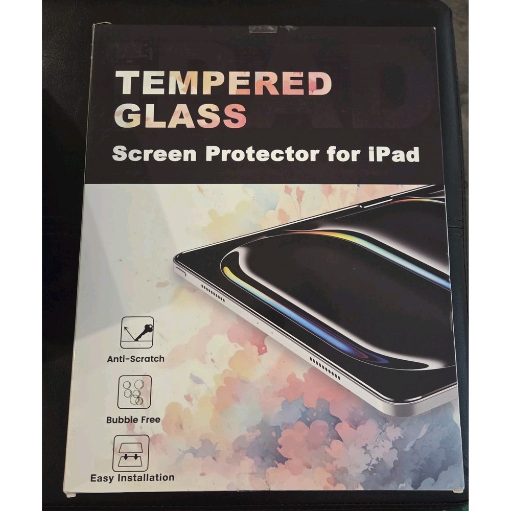 SZJCLTD 2 Pack screen protector for iPad Pro 13 inch M4 2024 Model Tempered Glas